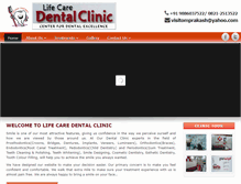 Tablet Screenshot of lifecaredentalclinic.com